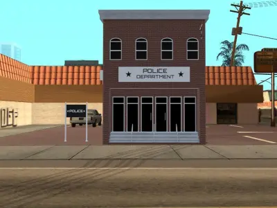 Police Department - Military Low-poly 3D model