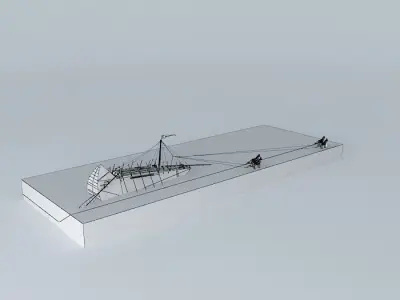 ARGO NAUTIX traditional rhine ship Cologne Oberlaender 1531 3D model