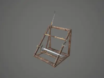 Medieval Weapon Market 01 Low-poly 3D model