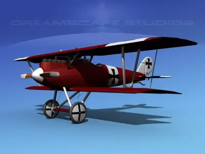 Pfalz DIII Fighter 3D model