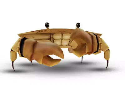 3D Crab Low-poly 3D model