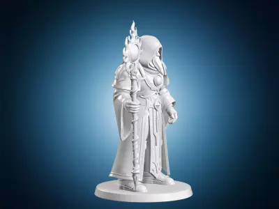 Psychic Space Marine Librarian Figurine 3D Print Model 3D print model