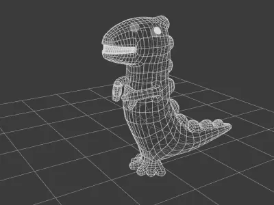 Cartoon Dragon low poly Low-poly 3D model