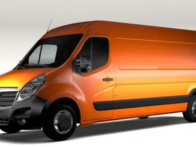 Vauxhall Movano L3H2 Van 2016 3D model