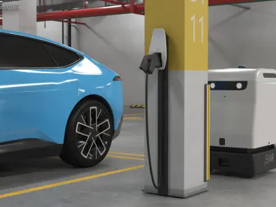 EVAR Parky Charging Robot 3D model