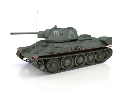 T-34-76 - Model 1942 - Soviet medium tank - 11 3D model