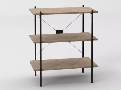 Shelve VANBORG for office interior Free low-poly 3D model