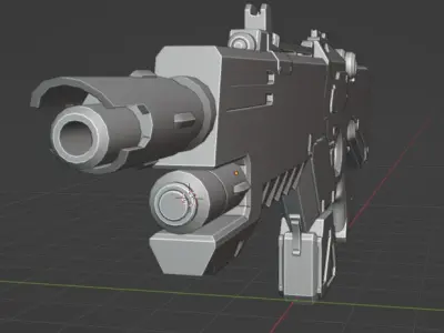 Kantrael MG Lasgun 3D model