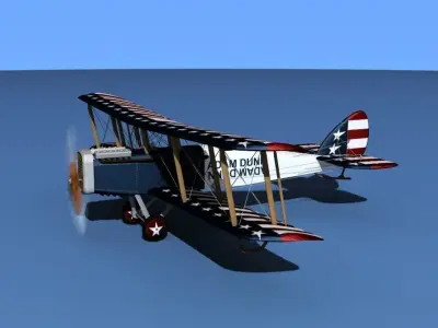 Airco DH-4 V05 Flying Circus 3D model