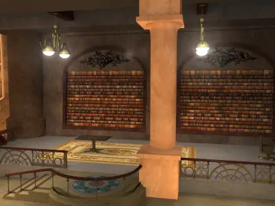 Steampunk Office Free 3D model