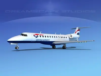 Embraer ERJ-135 British Airways 3D model