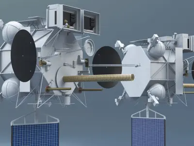 Geostationary Operational Meteorological Satellite 2 3D model