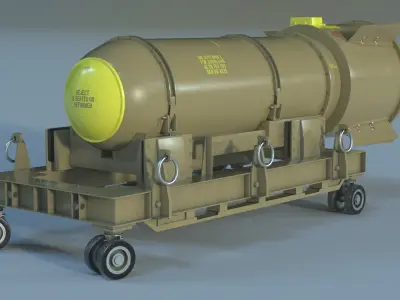 Mark 39 nuclear bomb 3D model