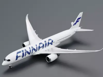 Airbus A350-900 XWB Finnair 3D model