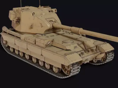 FV215b - 183 Low-poly 3D model