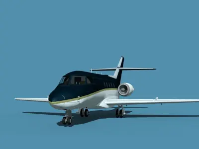 British Aerospace 125 Dominie V13 3D model
