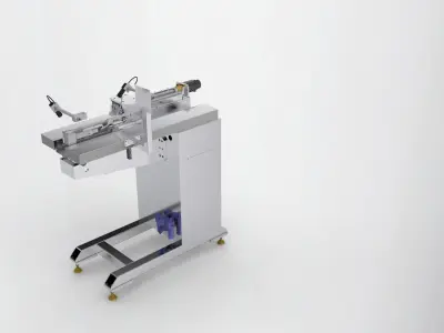 Circular tube welding mobile car 3D model