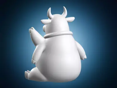 Miniature Miltank Figure 3D print model