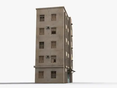  Arab Middle East Building x24 Low-poly 3D model