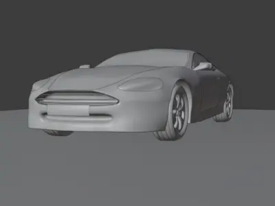 Low poly car model for games Free low-poly 3D model