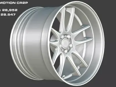 Wheel Pack Collection Low-poly 3D model