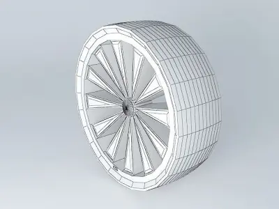 Tires 2 car wheel Free 3D model