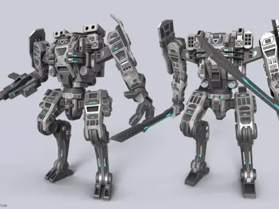 Sci fi Battle Mech collection 