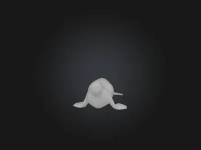 Realistic Wounded Seal Model Low-poly 3D model