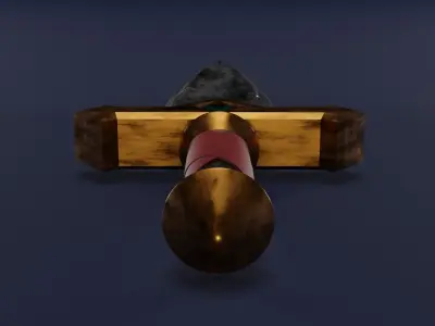 Battel dagger 3D model 3D model