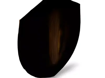 Fantasy Ornate Shield LowPoly Game Asset Low-poly 3D model