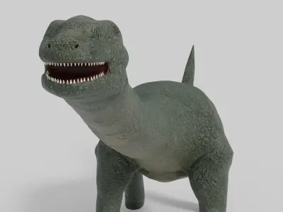 3D Argentinosaurus Model dinosaur statue Low-poly 3D model