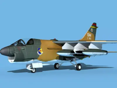 Chance Vought A-7E Corsair II V01 USAF 3D model