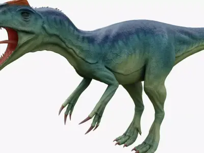 Dinosaur Allosaurus Low-poly 3D model