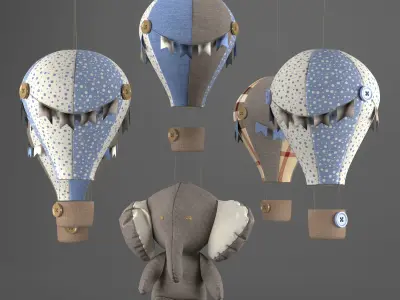 Baby Mobile Toy 2 3D model