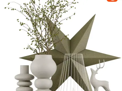 Decorative set 11 Free 3D model