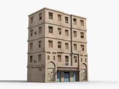 Arab Middle East Building x26 Low-poly 3D model