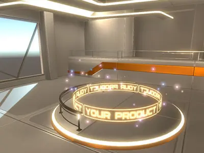 3D Showroom Level Kit Vol 3 Low-poly 3D model