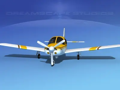 Piper Turbo Arrow 240 V15 3D model