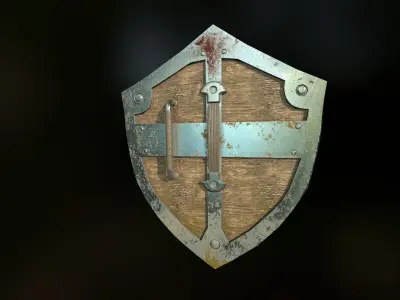 Hylian Shield Free low-poly 3D model