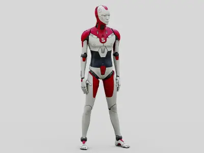 HUMANOID ORPHEUS-E  Rigged for Unreal Engine - Unity - MIXAMO 3D model