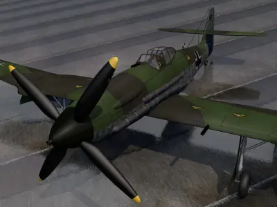 Blohm und Voss Bv-155v-1 3D model