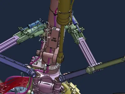 Boeing 777-300ER Landing Gear 3D print model