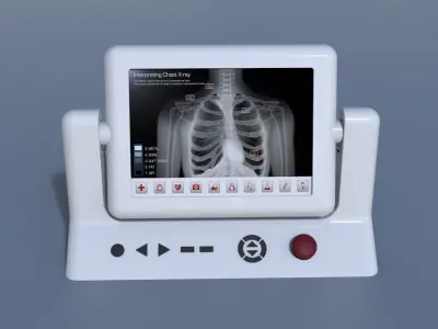 Medical Monitor 3D model