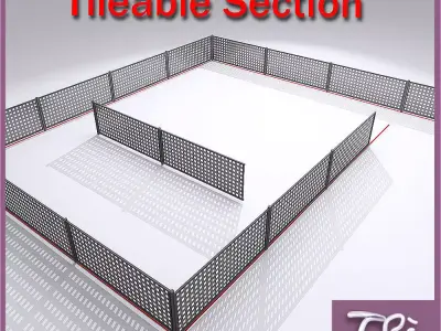 FENCE NOVE TILEABLE 3D model