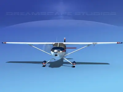 Cessna 170 V09 3D model