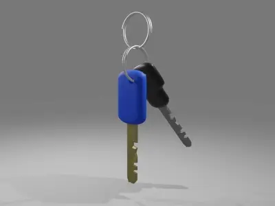 Car Keys - Locksmith - Chave de Carro - Chaveiro 3D model