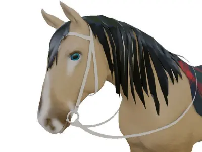 Modern Bridle Enhanced Free low-poly 3D model