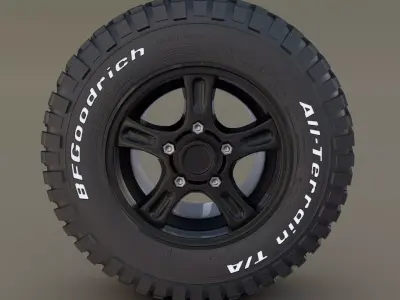 Offroad Alloy Wheel 3D model