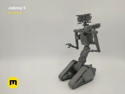 Johnny 5 robot 3D print model