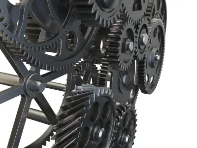 Gear mechanism set 3D model